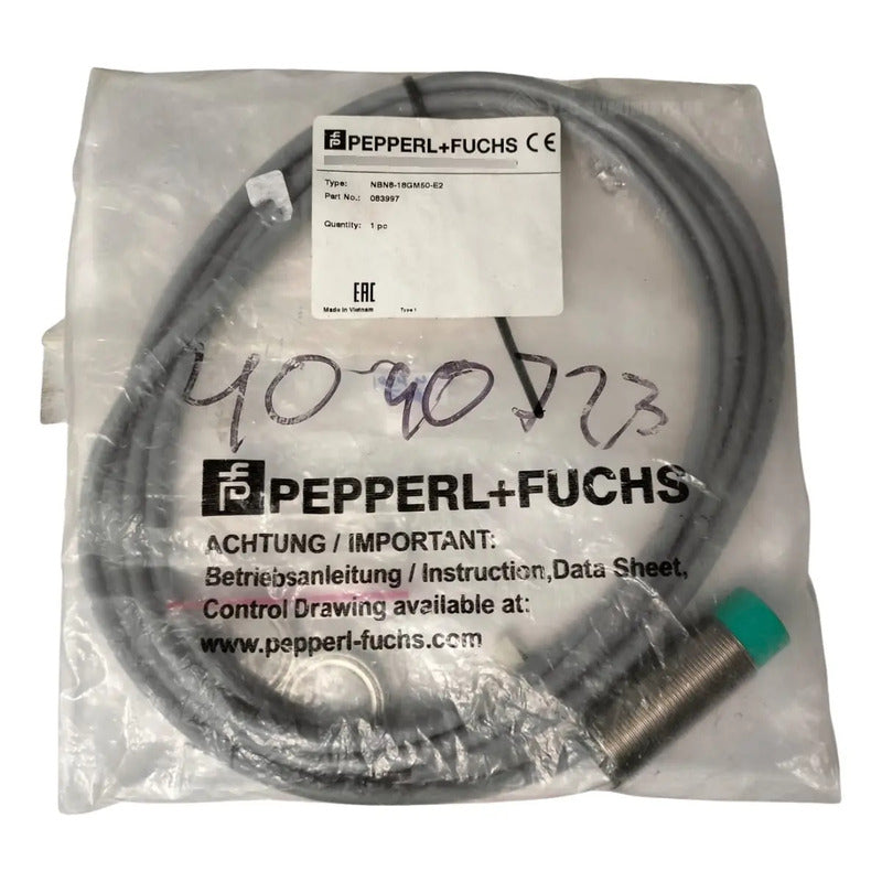 Pepperl + Fuchs Sensor Inductivo Pnp M18 Nbn8-18gm50-e2