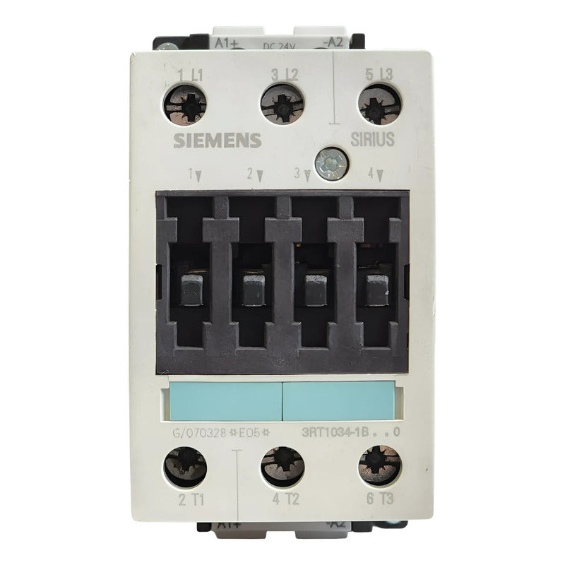 Siemens 3rt1034-1bb40 Contactor 32a 24vdc 3 Polos 15kw