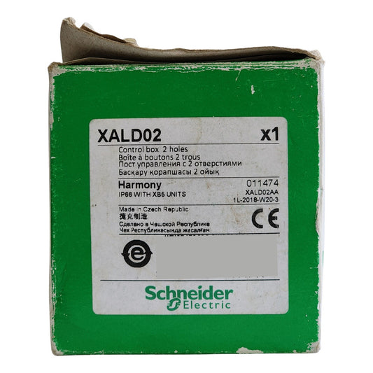 Xald02 Schneider Estación De Control Vacía 2 Orificios