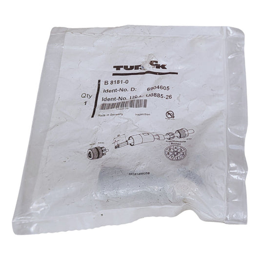 Turck B 8181-0 U0885-26  Conector M12 Hembra 8 Polos Pg9