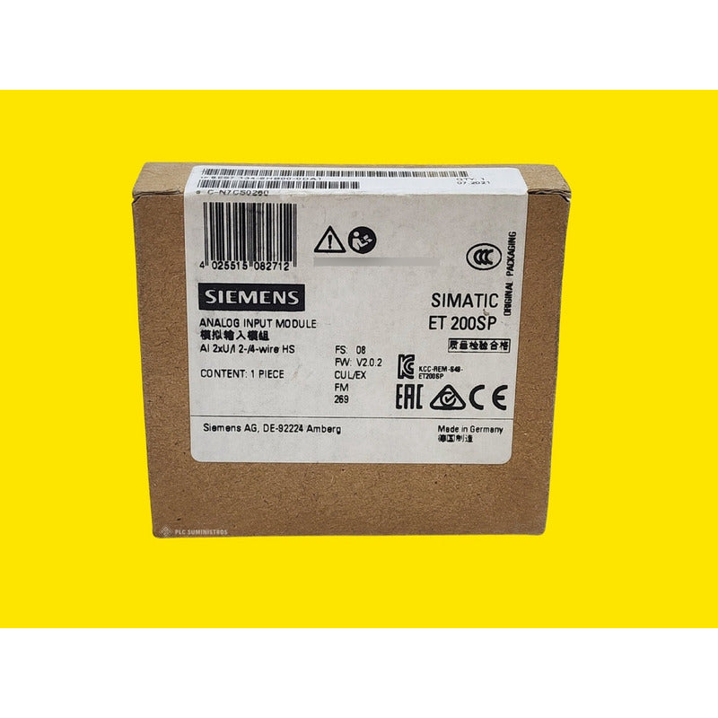 Modulo De Entrada Analogica Siemens  6es7134-6hb00-0da1