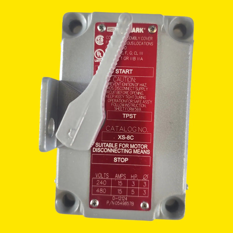 Killark Xs-8c Interruptor Antideflagrante 3p 15a 480v