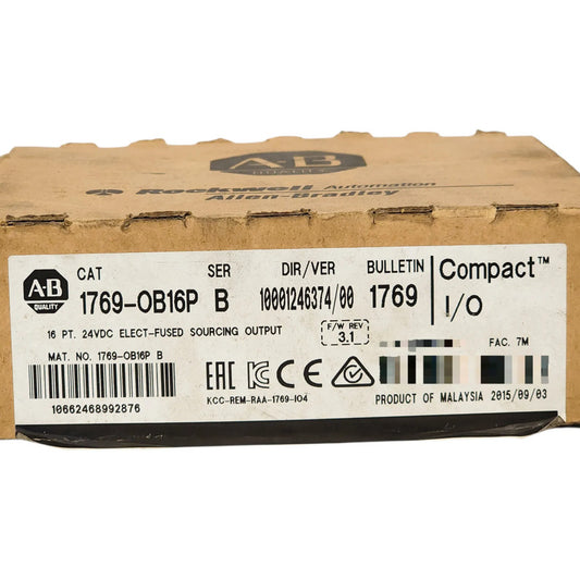 Allen-bradley 16pt 24vdc Elect-fused 1769-ob16p