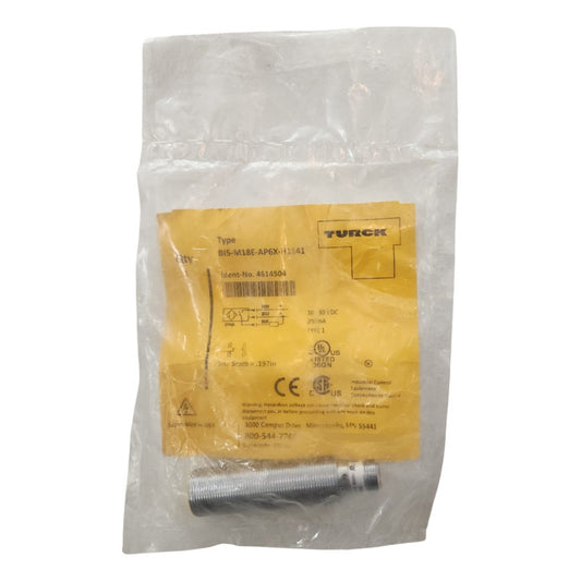 Sensor Inductivo Turck Bi5-m18e-ap6x-h1141 Ref. 4614504 5 Mm
