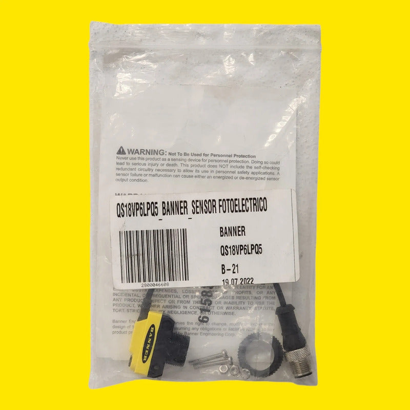 Banner Qs18vp6lpq5 63188 Sensor Fotoelectrico