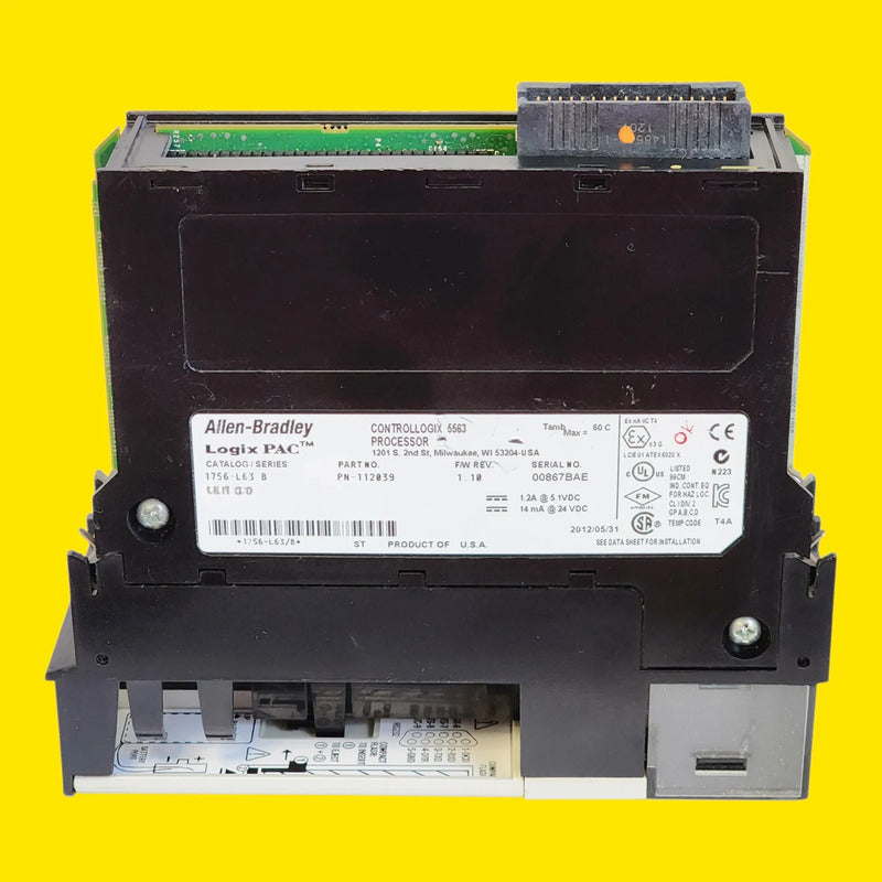 Allen Bradley 1756-l63 Plc Controllogix Industrial 1.10