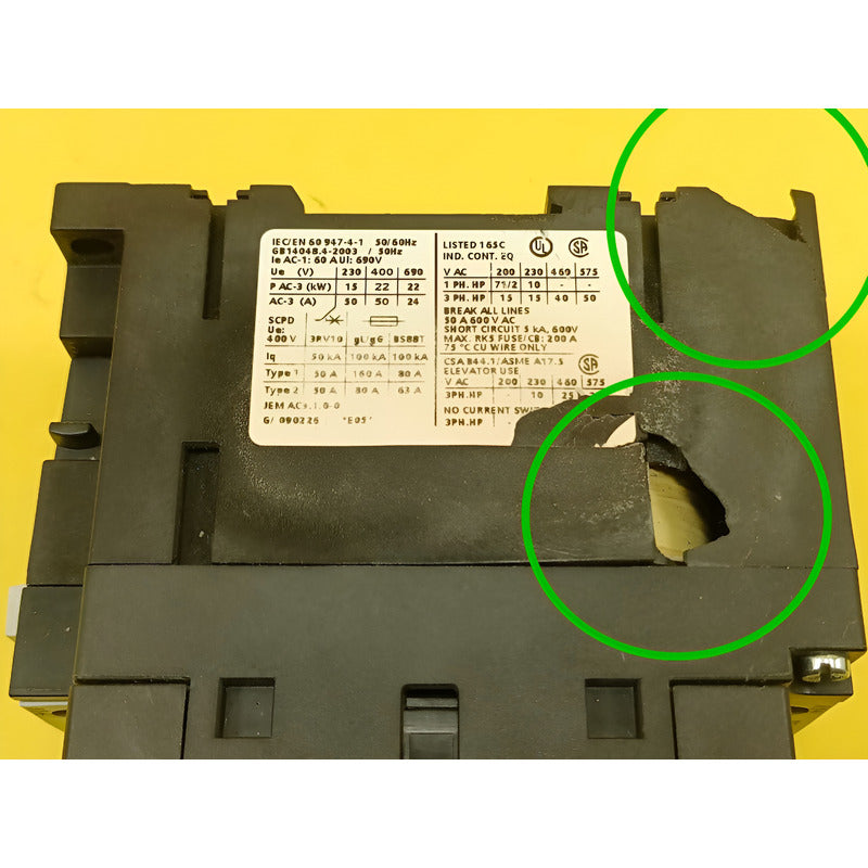 Contactor *siemens 3rt1036-1bb40 50a, 400vac Bobina 24vdc
