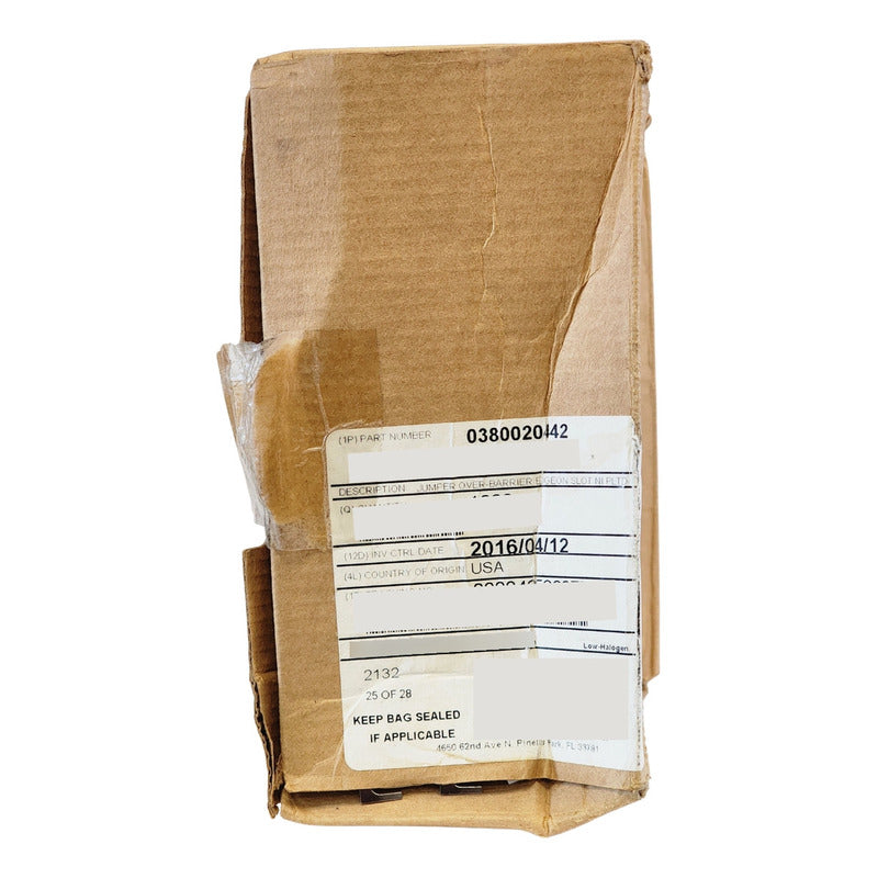 Puente Ranurado Molex 0380020442 Para Bloque Barrera 2p