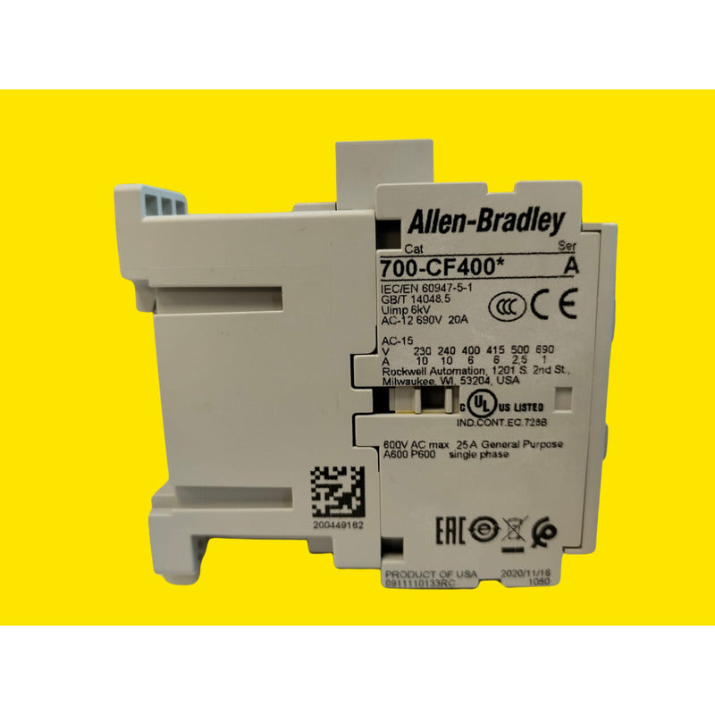 Allen-bradley 700-cf400d Contactor De Control Iec