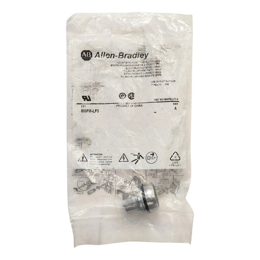 Allen-bradley 800fm-lf3 Seriea Botón Pulsador Iluminadoverde Verde