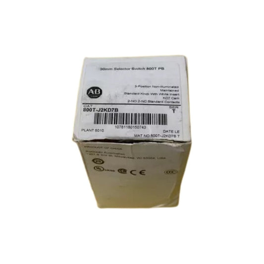 Allen Bradley Ser. T Selector 3-pos 30mm Perilla 800t-j2kd7b