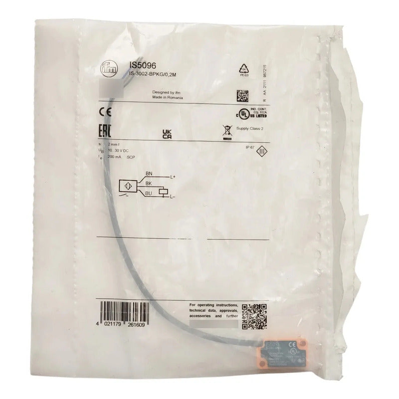 Ifm Is-3002-bpkg (is5096) Sensor Inductivo Rectangular Pnp