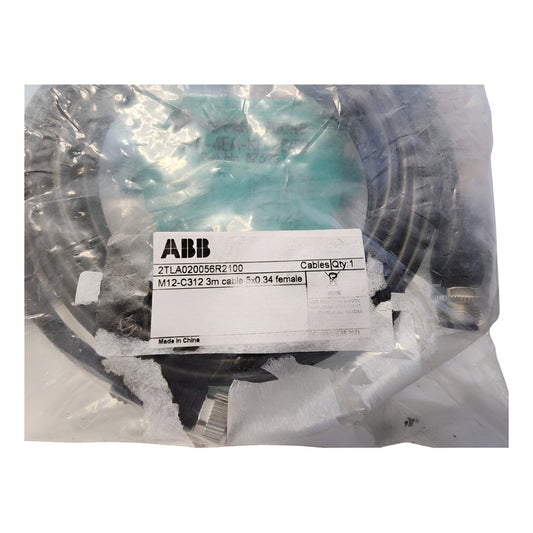 Abb 2tla020056r2100 Cable Conector Macho Y Hembra