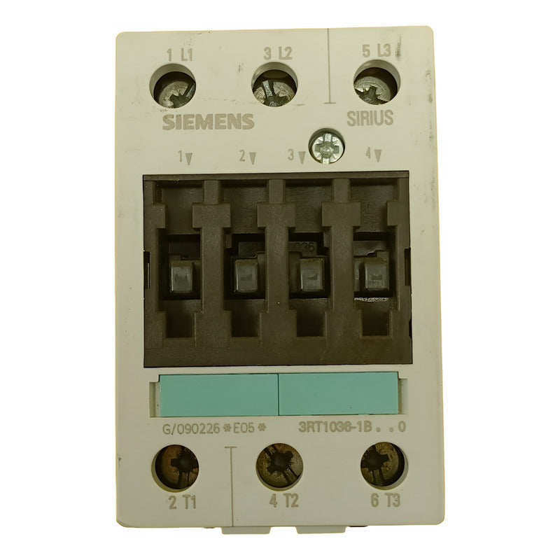 Contactor *siemens 3rt1036-1bb40 50a, 400vac Bobina 24vdc