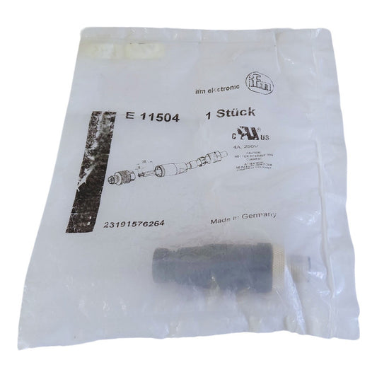 Ifm E 11504 M12 4 Pin 11504  Conector Macho