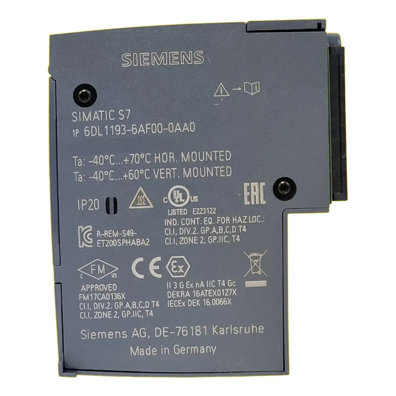 Siemens 6dl1 193-6af00-0aa0 Adaptador Bus Profinet