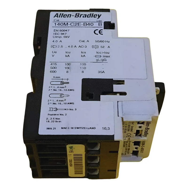 Allen-bradley 140m-c2e-b40 Guarda Motor Ser A 50 Hz- 60hz