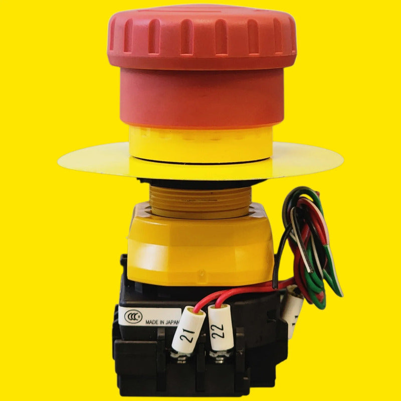 Idec Xw1e-bv Botón De Parada De Emergencia Rojo/amarillo