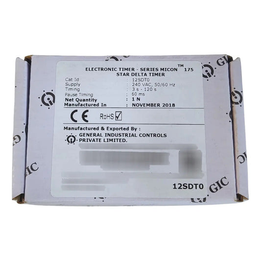 Gic  Temporizador De Arranque  12sdt0 Estrella-triángulo