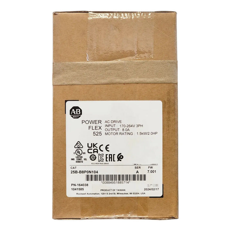 Variador Allen-bradley 25b-b8p0n104 Powerflex 525 2hp 240v