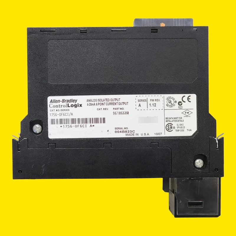 Allen-bradley 1756-of6ci Controllogix 6pt Isolated Analog