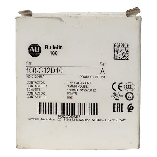 Contactor Allen-bradley 100-c12d10 12a 3 Polos 24v 50/60hz