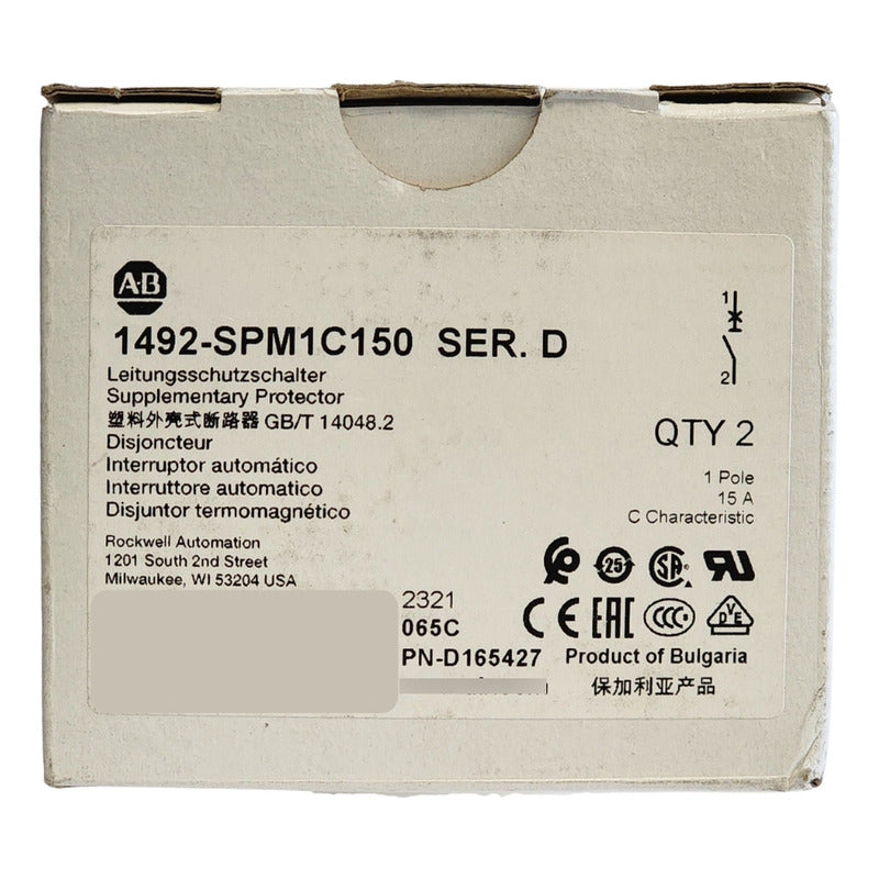 Allen-bradley 1492-spm1c150 Disy.