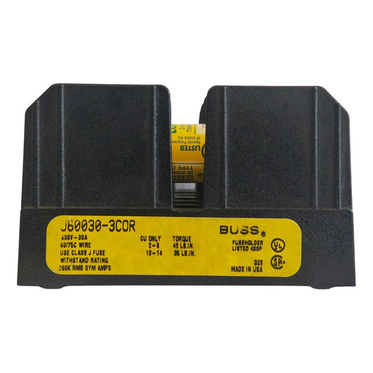 Base J60030-3cor Con 3 Fusibles Lpj-20sp 20a 600v Bussmann