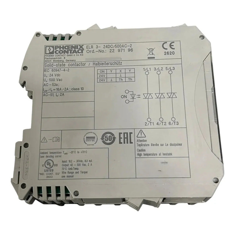 Phoenix Contact Elr 3-24dc/500ac-2 Contactor Trifásico