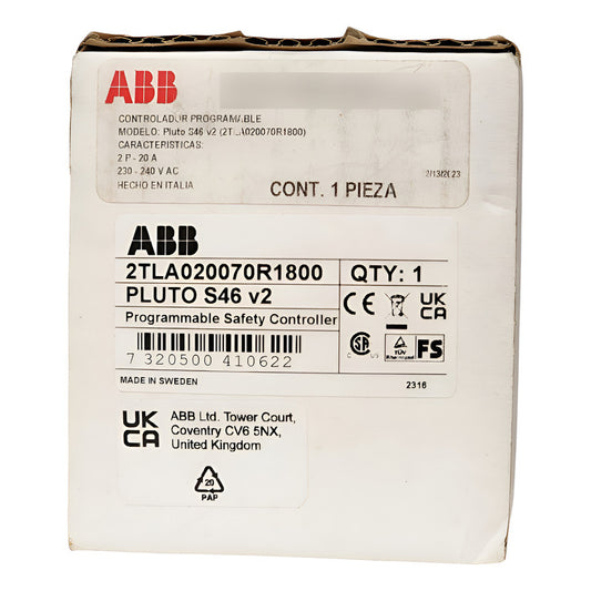 Abb Pluto S46 V2 24v Safety Plc 46 I/o