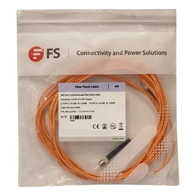 Cable Fibra Optica Duplex Lc/upc A St/upc Alta Precision