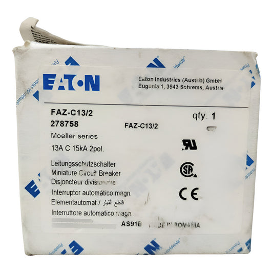 Eaton Faz-c13/2 Interruptor Auto. Magnetico Blanco