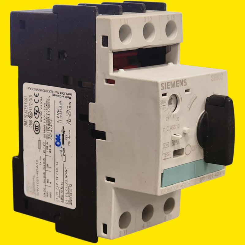 Siemens 3rv1021-4da10 Guardamotor Termomagnético 50/60 Hz