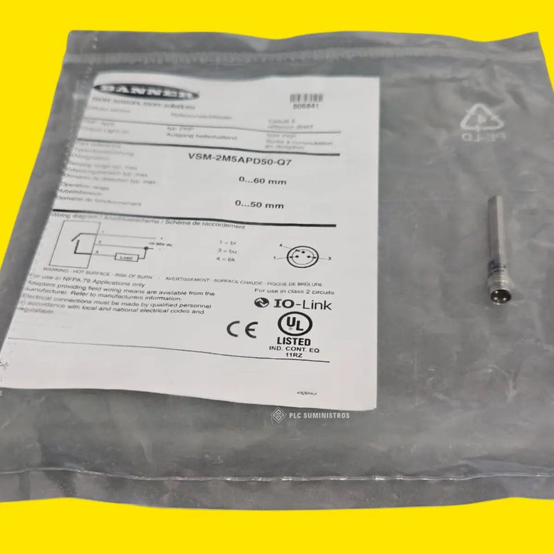 Banner Engineering - Vsm-2m5apd50-q7 - Micro Sensor, 50mm, P
