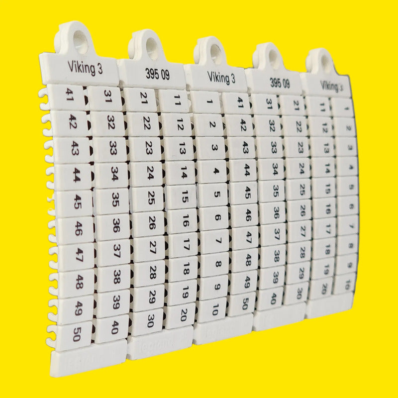 Legrand 39509 Señalador Numerado Viking 3 Para Borneras