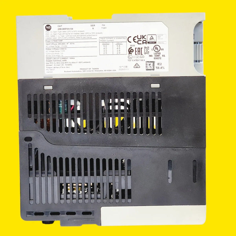 Allen-bradley  1.0hp  3 Ph Power Flex 25b-b5p0n104