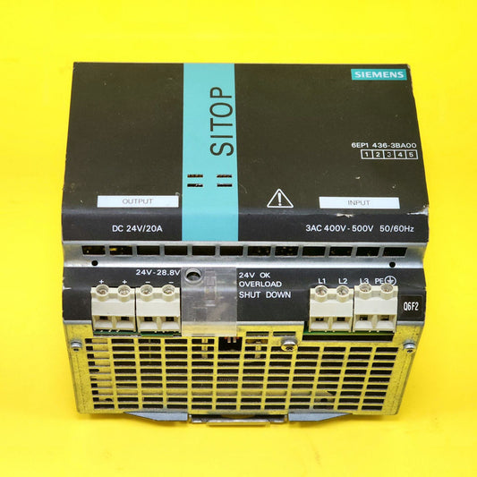 Siemens 6ep1436-3ba00 Fuente Poder Sitop Modular. Usado -