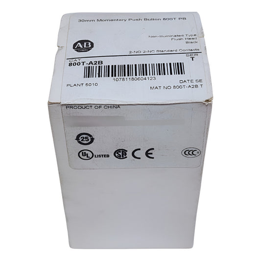 Allen Bradley 300mm Monetray Push Button  800t-a2b Negro