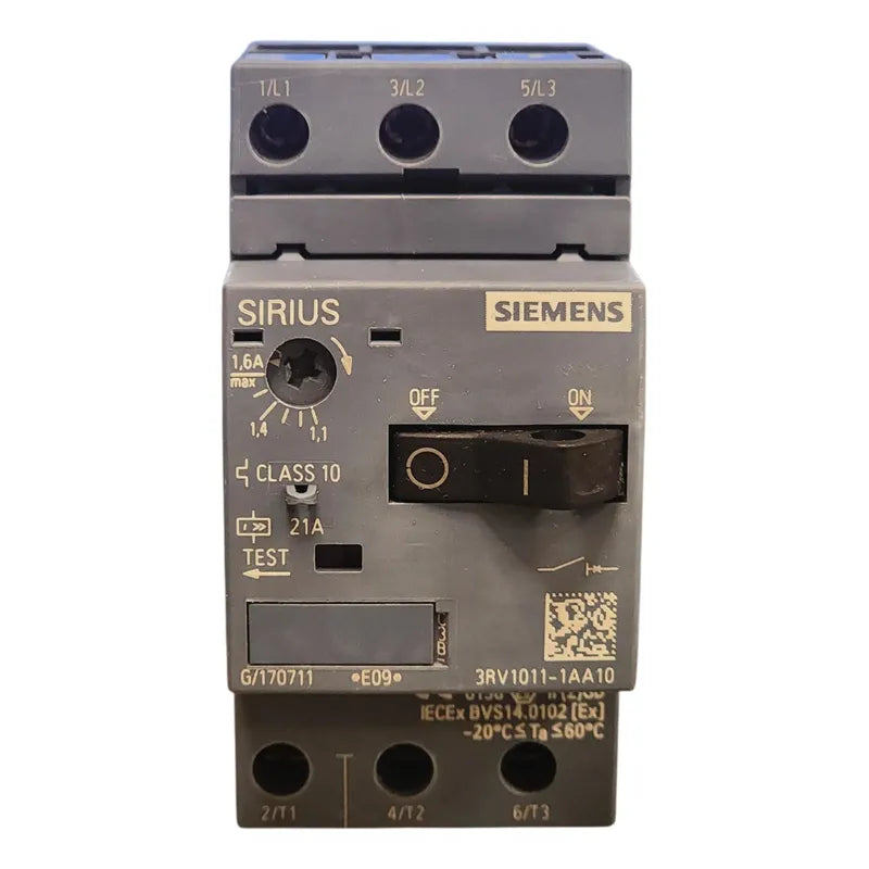 Siemens 3rv1011-1aa10 Guardamotor Sirius 50/60 Hz