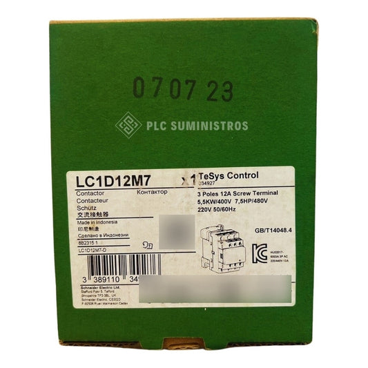 Schneider Electric Lc1d12m7 Contactor
