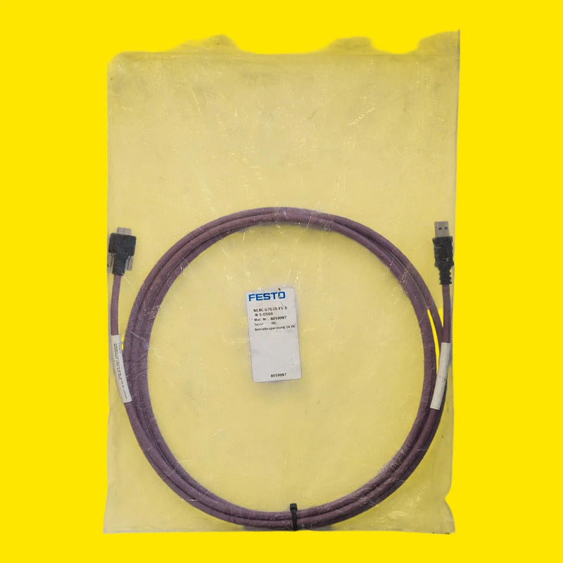 Festo 8059997 Cable Nebc-u7g10-es-3-n-s-u5g9 Usb 3.0 3m Morado