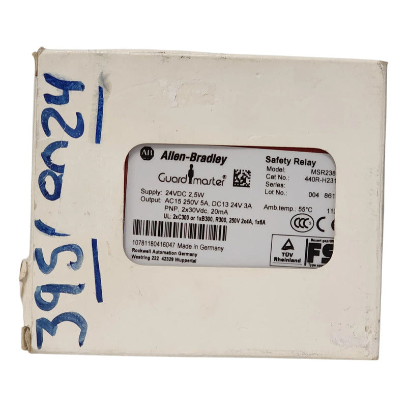Allen-bradley 440r-h23196 Rele De Seguridad Msr238dp 24v