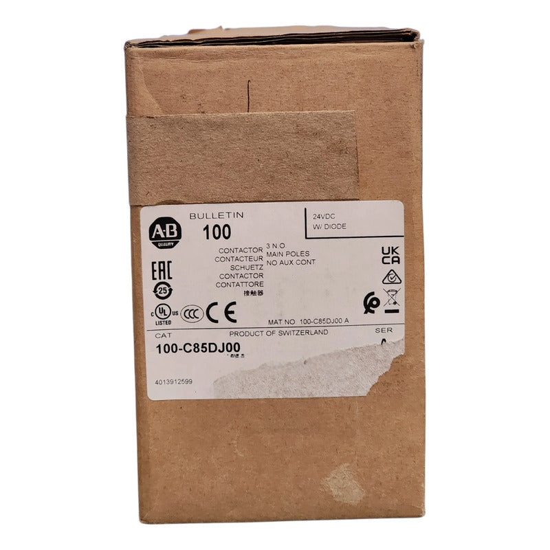 Allen-bradley 100-c85dj00 Contactor De Potencia 85 A