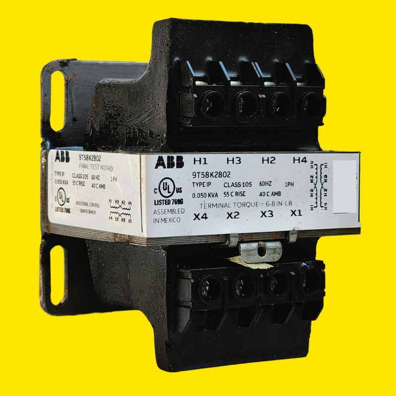 Abb 9t58k2802 Transformador Ip 0,05 Kva 240x480-120/240 Negro