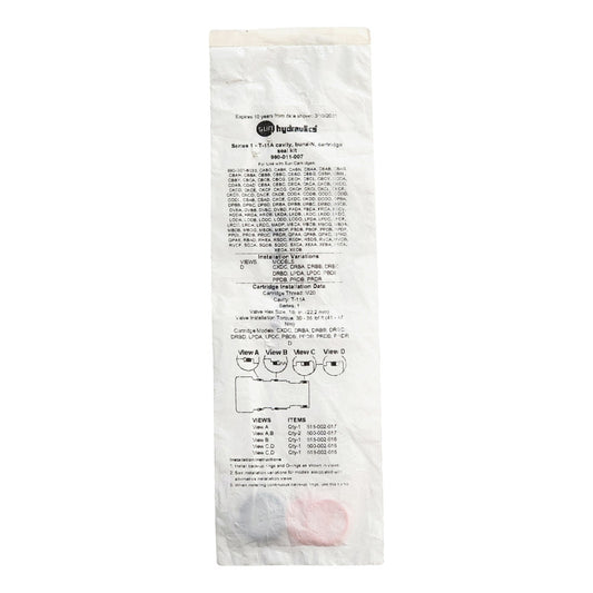 Kit De Sellos Sun Hydraulics 990-011-007 | Cavidad T-11a