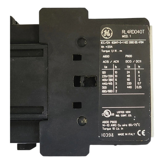 General Electric Rl4rd040t Contactor Trifásico Industrial