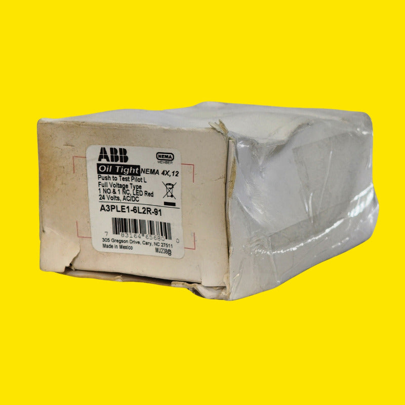 Botón Iluminado Abb A3ple1-6l2r-91 24v Rojo 2 Posiciones Rojo