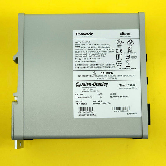 Allen Bradley 1783-bms10cgp Stratix 5700 10 Puertos. Usado