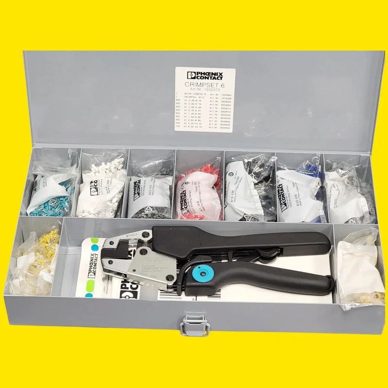 Phoenix Contact Crimpset 6 Juego De Herramientas 1202072 Gris (estuche) / Negro (herramienta)