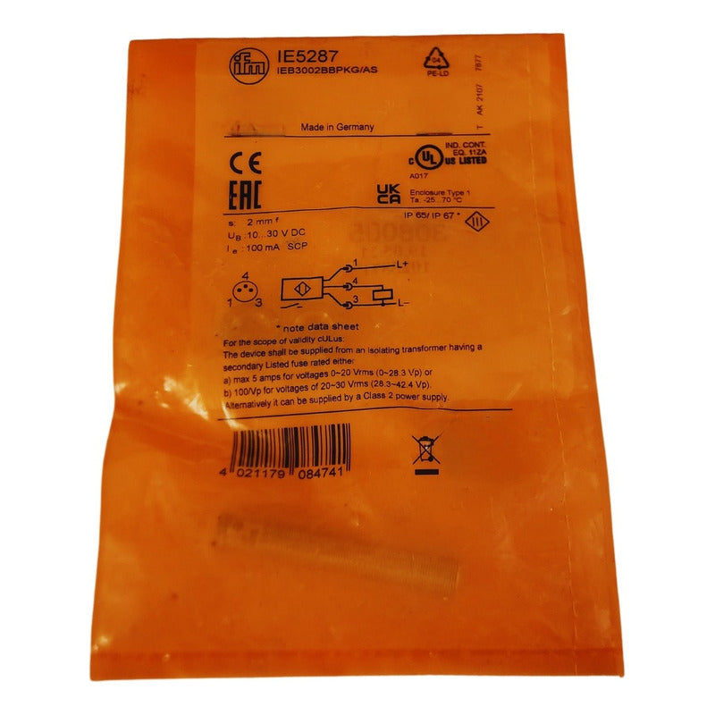Ifm Ie5287 Sensor Ieb3002bbpkg/as